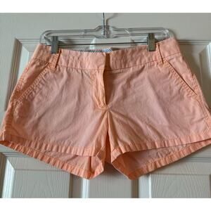 J.CREW Bermuda Chinos Broken In Women's 100% Cotton Orange/Distressed Size 4